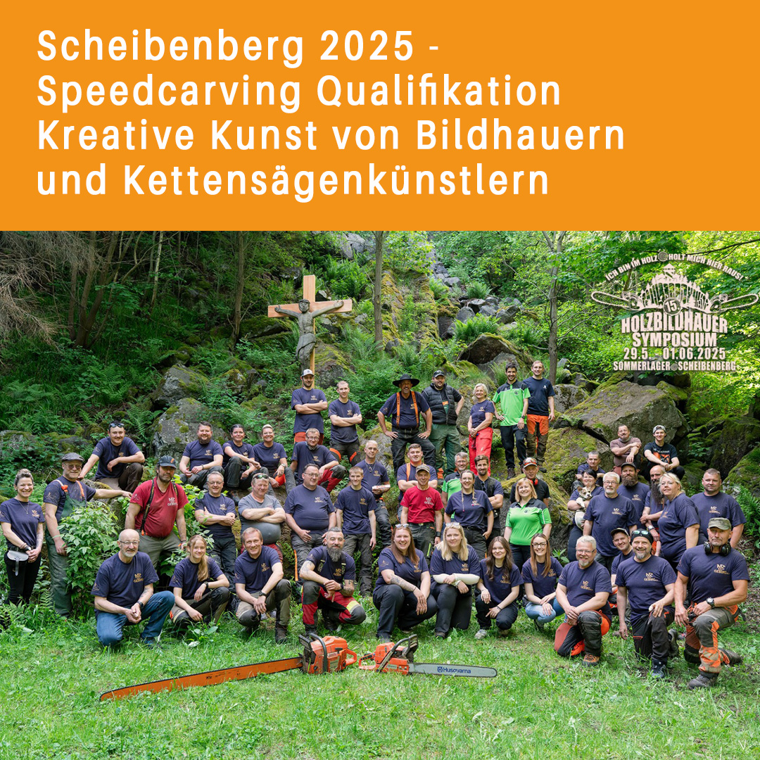 Faszinierende Holzkunst vor den „Orgelpfeiffen“ von Scheibenberg
